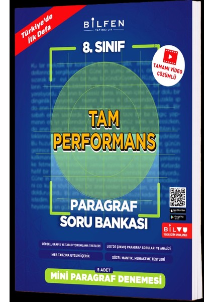 8. Sınıf Tam Performans Paragraf Soru Bankası Mini Paragraf Denemesi 5 Adet