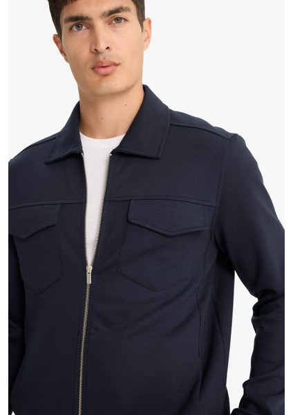 Regular Fit Polo Yaka Gömlek Ceket F0336AX25AU