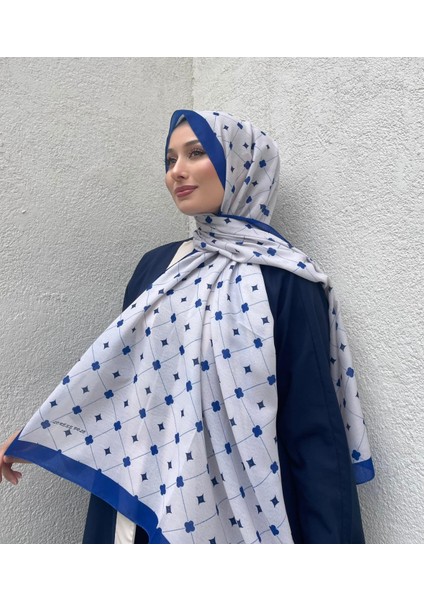 Yeni Sezon Kare Desen Soft Pamuk Rahat ve Zarif Şal