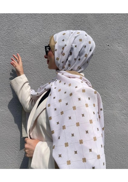 Yeni Sezon Kare Desen Soft Pamuk Rahat ve Zarif Şal