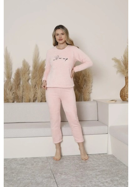 Kadın Peluş Pijama Takımı Ikili Takım indirimleri