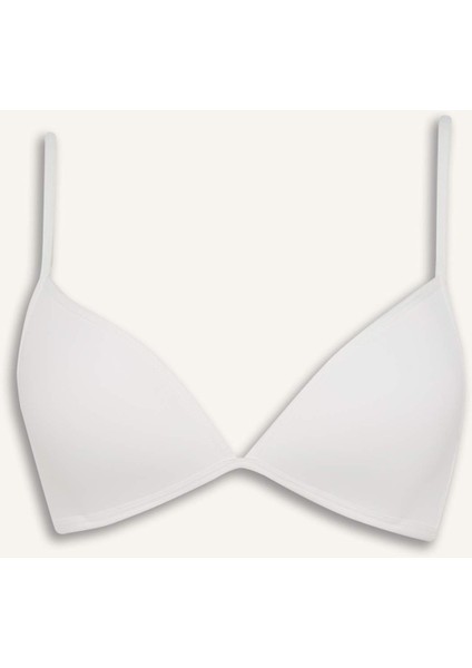 Micro Kaplı Dolgusuz Balensiz Tişört Bra-Fall in Love G0410AX25AU