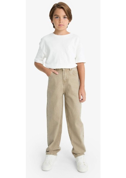 Erkek Çocuk Wide Leg Düz Paça Jean Pantolon G1633A825AU fiyatları