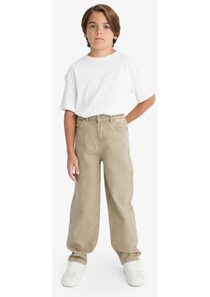 Erkek Çocuk Wide Leg Düz Paça Jean Pantolon G1633A825AU fırsatları