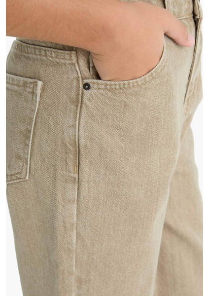 Erkek Çocuk Wide Leg Düz Paça Jean Pantolon G1633A825AU