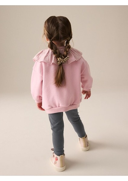 Pamuklu Pembe Tavşan Desenli Uzun Kollu Alt Üst Takım fiyatları