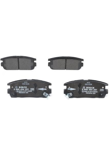 0986494251 - Arka Balata Antara 2.4-3.2 V6-2.0 Cdtı 06 10 Captiva 2.0d 2.2d 2.4 3.0 3.2 06 11 0986TB3008