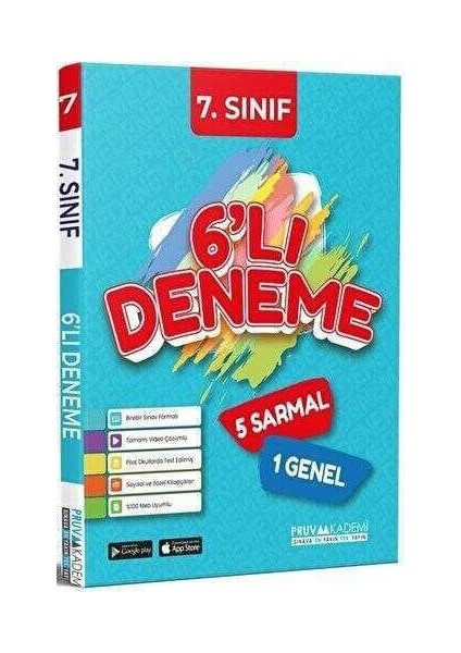 7. Sınıf Tüm Dersler 6'lı Deneme Pruva Akademi