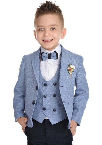 Yelekli Spor Kesim Erkek Çocuk Damatlık