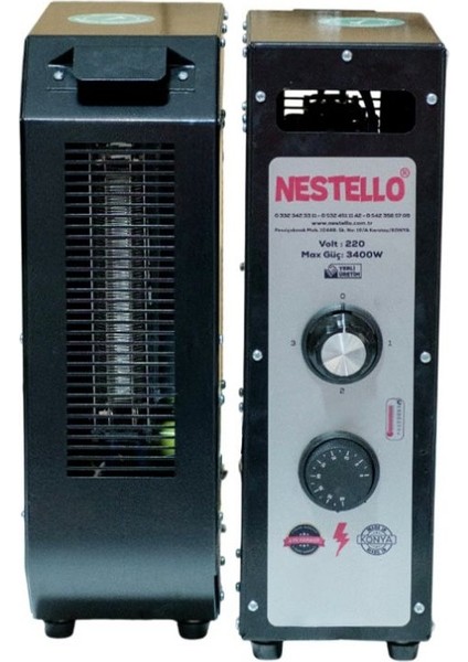 3400W Elektrikli Fanlı Isıtıcı