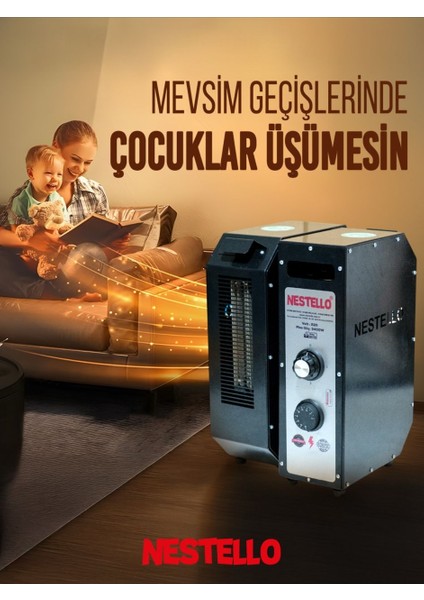 3400W Elektrikli Fanlı Isıtıcı modelleri