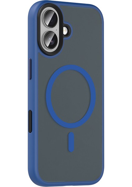 Apple iPhone 17 Kılıf Mat Arka Yüzey Wireless Şarj Özellikli Zore Flet M-Safe Kapak