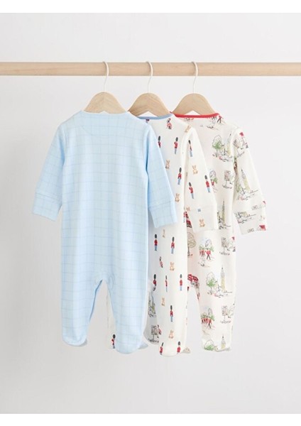 % 100 Pamuklu Özel Seri London Desenli Cath Kidston 3'lü Tulum Set fiyatları