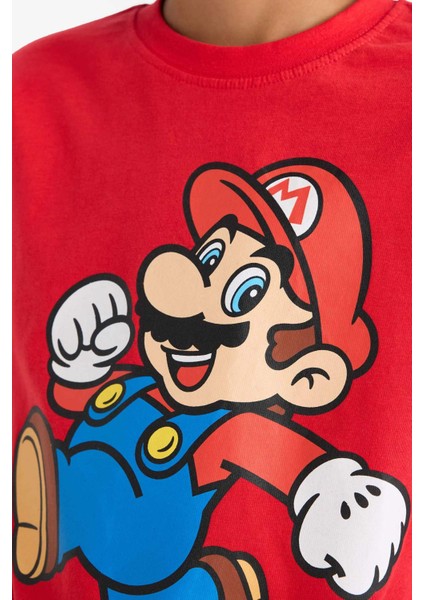 Erkek Çocuk Nintendo Bisiklet Yaka Kısa Kollu Tişört G2328A825AU indirimleri