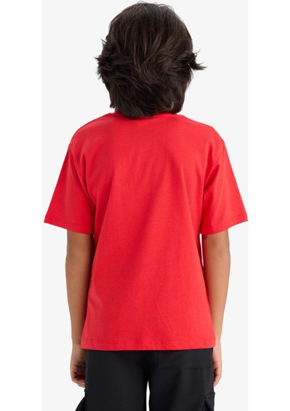 Erkek Çocuk Nintendo Bisiklet Yaka Kısa Kollu Tişört G2328A825AU