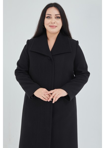 Kadın Büyük Beden Mendil Yaka Manto indirimleri