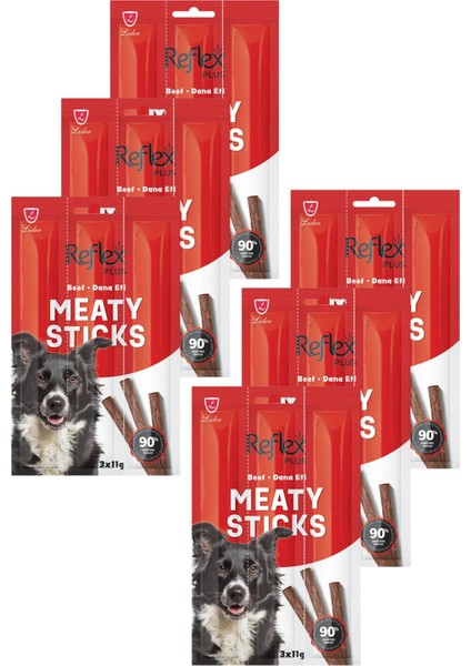 Meaty Sticks Dana Etli Köpek Ödül Çubuğu 3X11GR Altılı Paket