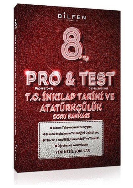 8. Sınıf Pro&Test T.C. İnkılap Tarihi Ve Atatürkçülük Soru Bankası