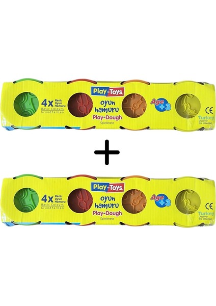 Play Toys Renkli Oyun Hamuru Seti 4’lü – Çocuklar Için Güvenli, Yumuşak ve Eğitici Aktivite Hamuru( 2 Adet) fiyatları