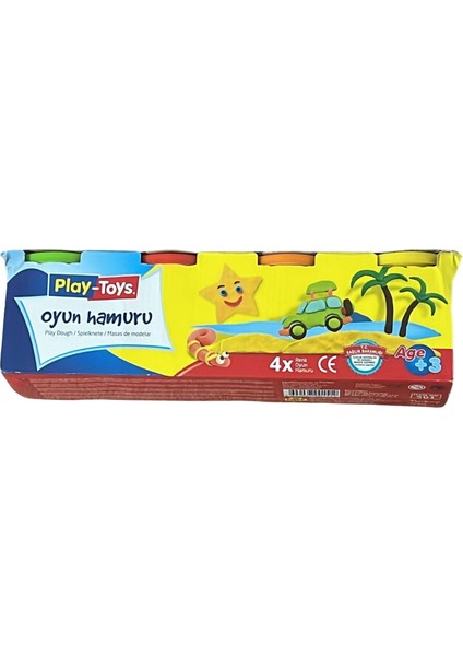 Play Toys Renkli Oyun Hamuru Seti 4’lü – Çocuklar Için Güvenli, Yumuşak ve Eğitici Aktivite Hamuru( 2 Adet) modelleri