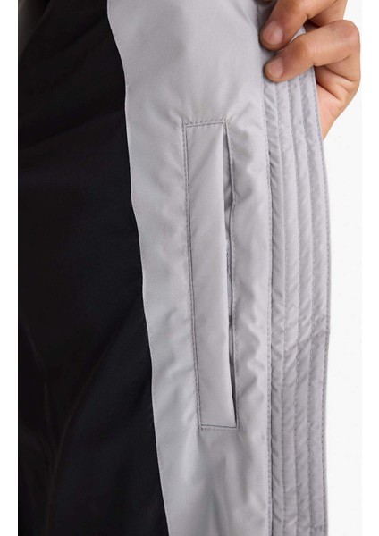 Fit Su İtici Slim Fit Dar Kesim Fermuarlı Rüzgar Geçirmez Mont E9484AX25WN