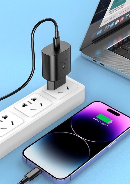 PD25W S10 N10 Akıllı Çip Type-C Type-C Kablolu Set Hızlı Şarj Aleti Qc3.0 Tüm Samsung Android Mobil Cihazlarla Uyumlu indirimleri