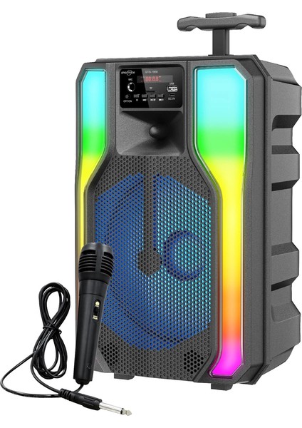 GTS-1958 Rgb Işıklı Mikrofonlu 8" Bluetooth Hoparlör – Taşınabilir Karaoke Sistemi modelleri