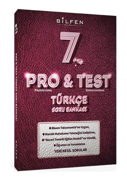 7. Sınıf Türkçe Pro&Test Soru Bankası
