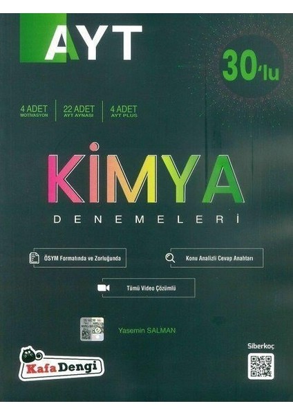 AYT Kimya 30'lu Deneme