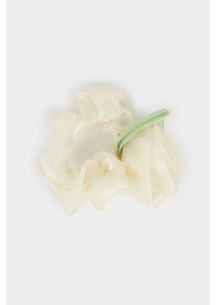 Kadın Gül Desenli Lastik Toka F7782AXNS