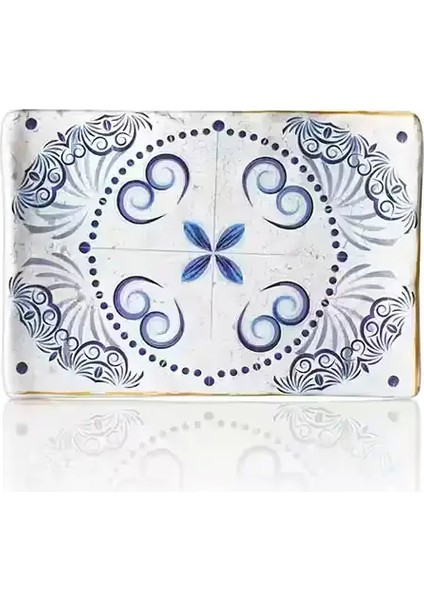 41013.CW.ATH - Terra Athena 3'lü Dikdörtgen Tabak Seti 27,7X19,2 Cm, Thermoset Melamin