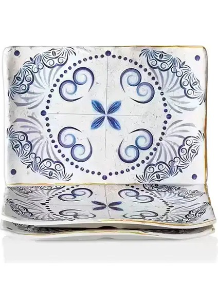 41013.CW.ATH - Terra Athena 3'lü Dikdörtgen Tabak Seti 27,7X19,2 Cm, Thermoset Melamin fiyatları