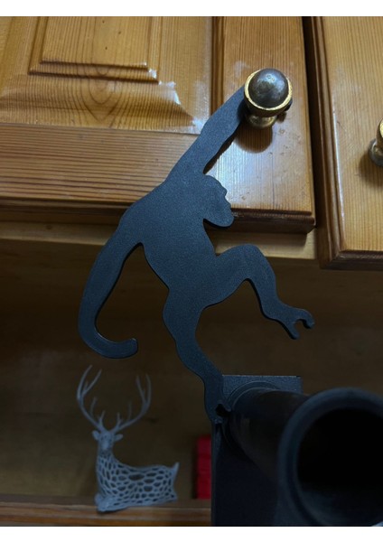 Maymun Figürlü Muz Askısı, Renkli ve Şık Mutfak Dekoru fırsatları