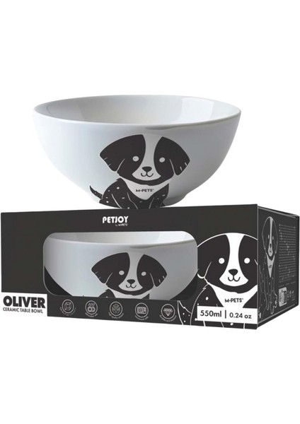 M-Pets Oliver Seramik Mama Kabı 550ML