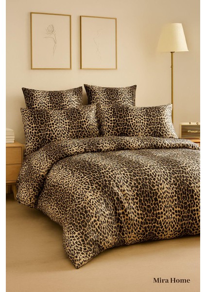 Çift Kişilik Pamuklu Nevresim Takımı Wild Leopard modelleri
