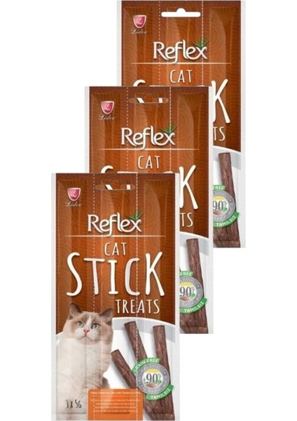 Meaty Sticks Tavuklu ve Ördekli Kedi Ödül Çubuğu 3X5GR Üçlü Paket