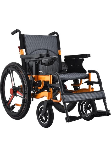 Respirox Akülü Tekerlekli Sandalye | 24" Arka Tekerlekli, Katlanabilir, Hafif Model BC-EA8009