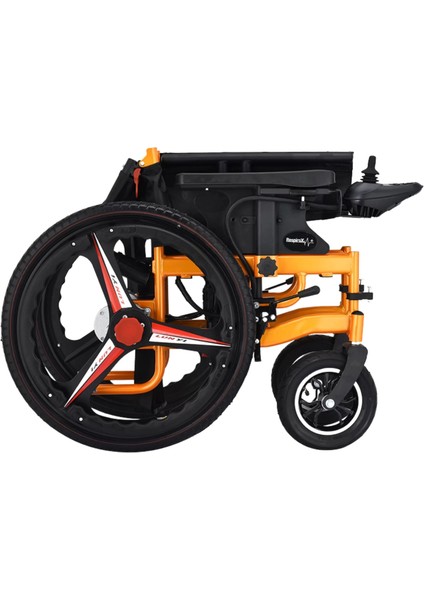 Respirox Akülü Tekerlekli Sandalye | 24" Arka Tekerlekli, Katlanabilir, Hafif Model BC-EA8009