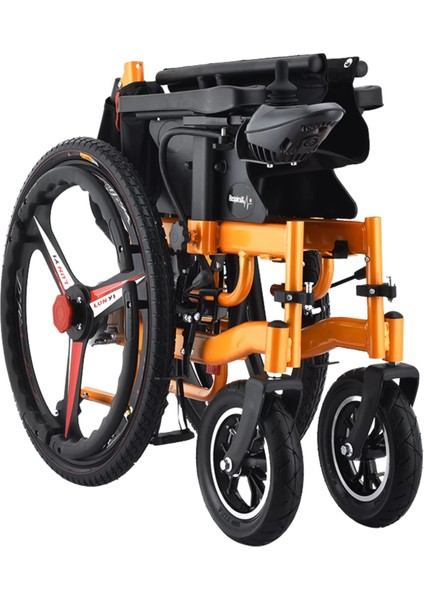 Respirox Akülü Tekerlekli Sandalye | 24" Arka Tekerlekli, Katlanabilir, Hafif Model BC-EA8009