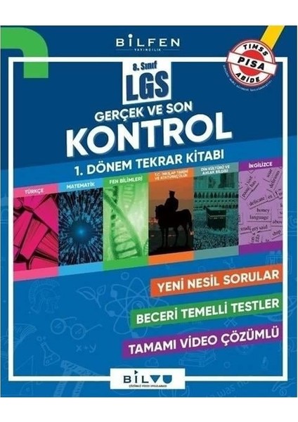 LGS Kontrol 8. Sınıf 1. Dönem Tekrar Kitabı