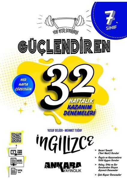 7.Sınıf Güçlendiren 32 Haftalık Ingilizce Kazanım Denemeleri