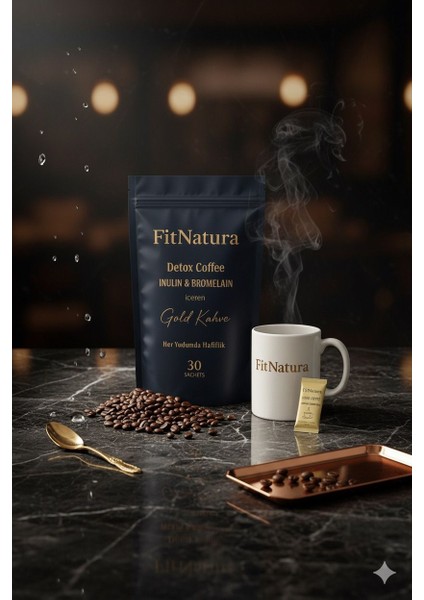 Inülin ve Bromelain Gold Coffee - 240GR