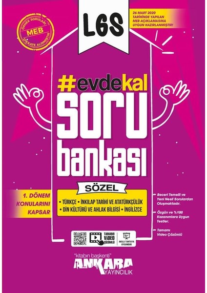 LGS 1. Dönem Evde Kal Sözel Soru Bankası