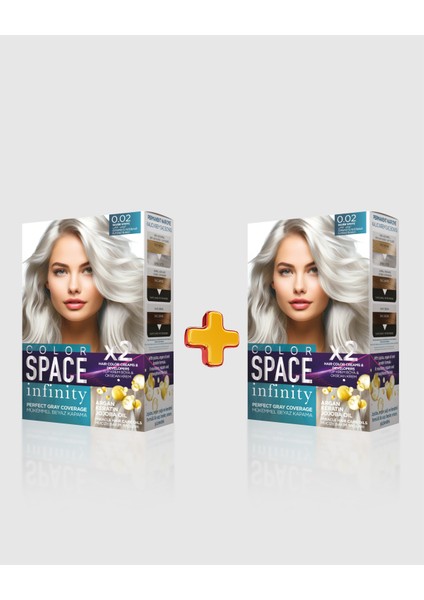 Infinity 2'li Set Saç Boyası 0.02 Silver White