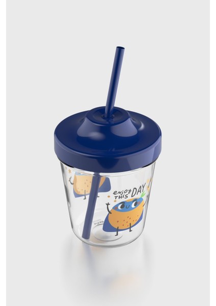 Aura Enjoy This Day Desenli 350 ml Tritan Pipetli Çocuk Bardak 142022 Mavi fiyatları