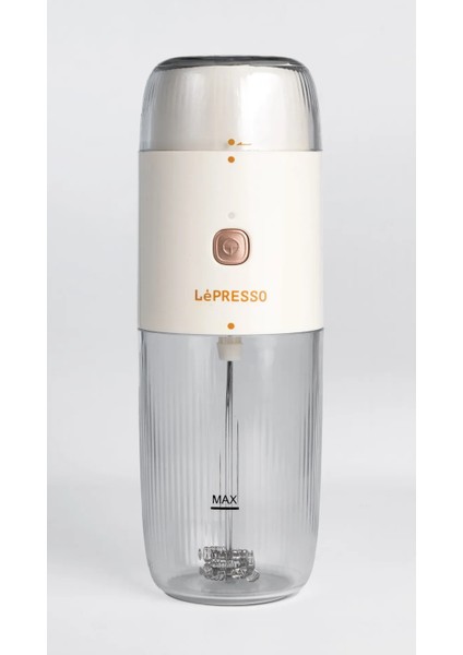 2'si 1 Arada Kablosuz Kahve Öğütücü ve Süt Köpürtücü, Şarjlı Taşınabilir Tasarım