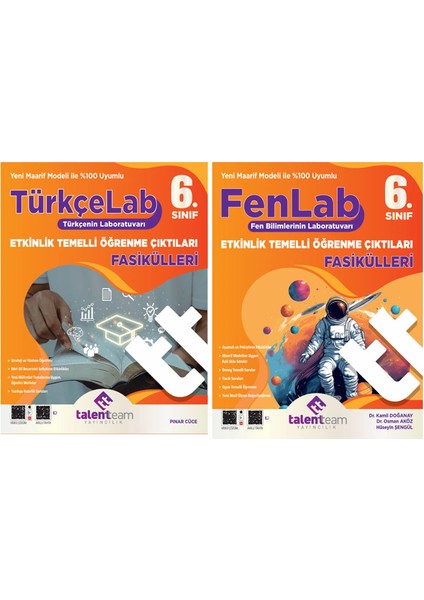 6. Sınıf Lab Etkinlik Temelli Öğrenme Çıktıları Fasikülleri Türkçe Fen Bilimleri Seti
