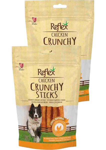 Crunchy Sticks Tavuklu Çıtır Köpek Ödül Çubukları 80GR Ikili Paket