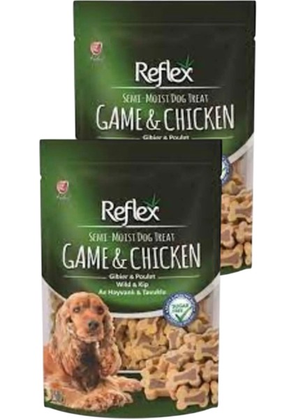 Semi Moist Av Hayvanlı ve Tavuklu Kemik Şekilli Köpek Ödülü 150 gr Ikili Paket