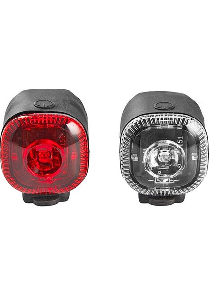 Bisiklet Flaşör Seti - Blınk, Pilli, Siyah Flaşör-Çakar